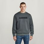 G-STAR® Distressed Logo Sweater Black