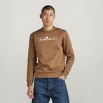 G-STAR® Flight Deck Back Graphic Sweater Brown