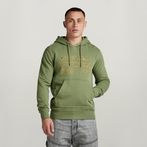 G-STAR® Distressed Originals Hooded Sweater Green