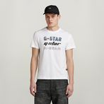 G-STAR® Triple Logo Graphic T-Shirt White