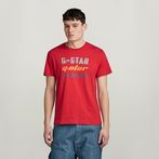 G-STAR® Triple Logo Graphic T-Shirt Red