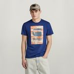 G-STAR® Camo Box Graphic T-Shirt Medium blue