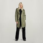 G-STAR® Parka Fluid Fishtail Hooded Vert