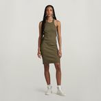 G-STAR® Slim Ribbed Tank Dress Green