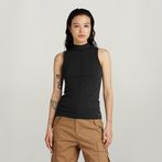 G-STAR® Open Back Mock Slim Top Black