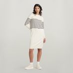 G-STAR® Broken Stripe Knitted Dress Beige