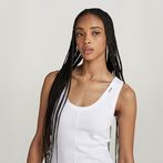 G-STAR® Front Seam Tank Top White