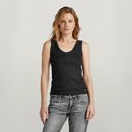 G-STAR® Front Seam Tank Top Black