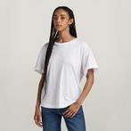 G-STAR® Top Rolled Up Sleeve Boyfriend Blanc