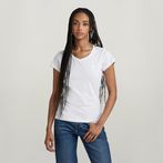 G-STAR® Top Eyben Slim V-Neck 2.0 Blanc