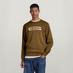 G-STAR® Old School Logo Sweater Green