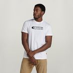 G-STAR® Distressed Old School Logo T-Shirt White