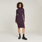 G-STAR® Rib Slim Dress Purple