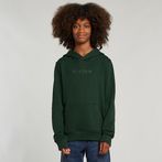 G-STAR® Sweat à Capuche Brushed pour Garçons Vert