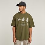 G-STAR® Camiseta Archive Boxy Verde