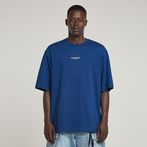 G-STAR® Center Chest Boxy T-Shirt Midden blauw