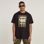 G-STAR® T-Shirt Burger Box Rain Loose Noir
