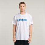 G-STAR® Camiseta Symbols Print Loose Blanco