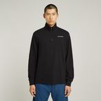 G-STAR® Checquard Tweeter Half Zip Schwarz