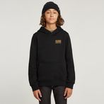 G-STAR® Jongens Hoodie Brushed Zwart