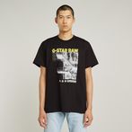 G-STAR® Stairs Graphic Loose T-Shirt Black