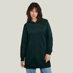 G-STAR® Graphic Loose Hooded Sweat Dress Green