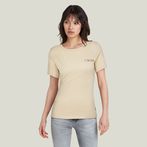 G-STAR® Chest Graphic Optic Slim Top Beige