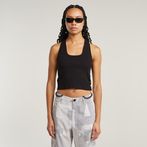G-STAR® Back Snap Slim Cropped T-Shirt Black