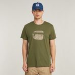 G-STAR® Finger Print Burger T-Shirt Green