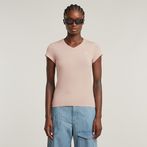 G-STAR® Eyben Slim V-hals T-shirt 2.0 Roze