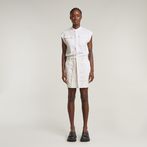 G-STAR® Cap Sleeve Pocket Dress White
