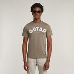 G-STAR® Puff Logo Slim T-Shirt 브라운