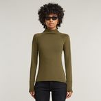 G-STAR® Lecite Slim Turtle Neck Top Green