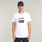 G-STAR® Finger Print Burger T-Shirt White