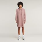 G-STAR® Logo Hooded Sweater Dress Pink