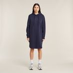 G-STAR® Logo Hooded Sweater Dress Dark blue