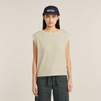 G-STAR® Mini G-Script Logo Overdyed Top Beige