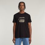 G-STAR® Finger Print Burger T-Shirt Black