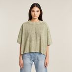 G-STAR® Washed Multi Logo Oversized T-Shirt Beige