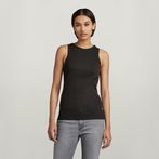 G-STAR® Engineered Rib Tanktop Black