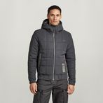G-STAR® Meefic Squared Quilted Hooded Jacket Grey