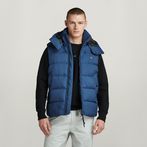 G-STAR® G-Whistler Padded Hooded Vest Medium blue