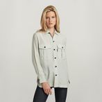 G-STAR® Officer Boyfriend Silk Shirt Grey