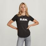 G-STAR® RAW. Slim T-Shirt Black