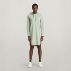 G-STAR® Graphic Loose Hooded Sweat Dress Light blue