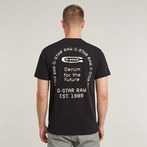 G-STAR® T-shirt Back Graphic Arch Noir