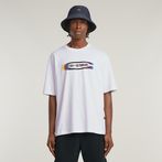 G-STAR® Color Shift Old Skool Logo Boxy T-Shirt White