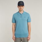 G-STAR® Knitted Poloshirt Mittelblau