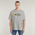 G-STAR® Color Shift Old Skool Logo Boxy T-Shirt Grey