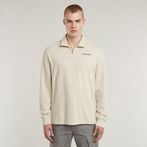 G-STAR® Checquard Tweeter Half Zip White